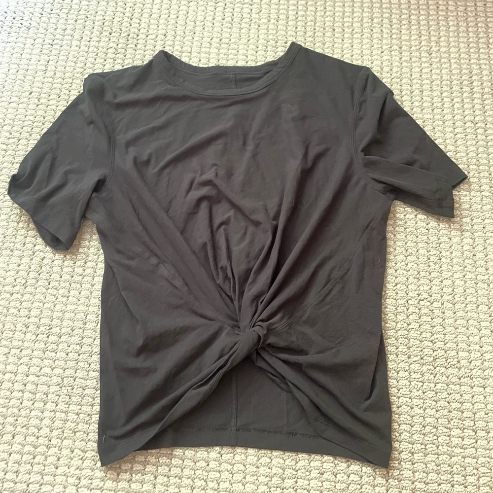 lululemon Crescent Tee Shirt Black Size 4